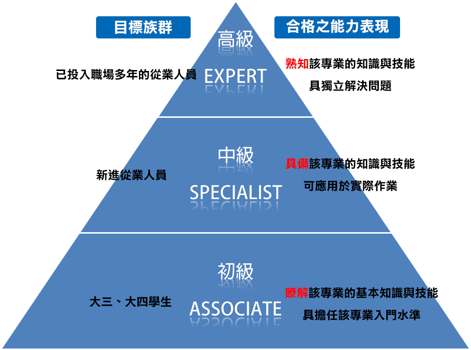 能力架構與各級能力表現